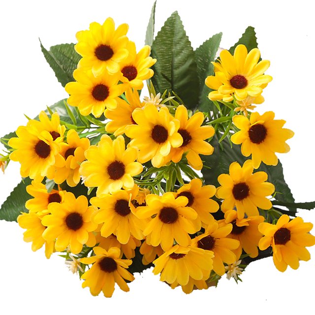 Dinheiro 5 paquetes de flores artificiales para exteriores, flores falsas UV que no se decoloran, plantas de plástico sintético para jardín, porche, ventana, jardinera, flores falsas para exteriores