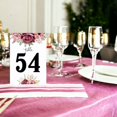 thumbnail image 3 of Flower with Leaves 100 Pcs Table Number Cardss Wedding Ceramony Engagement Events Parties Birthday With Head Table 4x6 Inch, 3 of 3