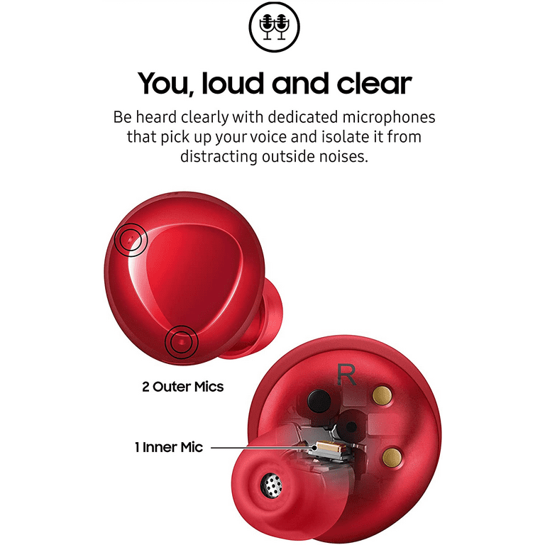 Red samsung online headphones