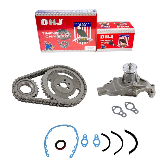 DNJ TK3100BWP Timing Chain Kit with Water Pump Fits Cars & Trucks 87-91 Chevrolet 5.7L V8 OHV