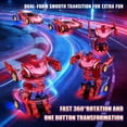 thumbnail image 3 of Aogsiyt 1:18 RC Car Transform Robot, Remote Control Cars for Kids, Birthday Gifts for 3-12 Year Old Boys , 360° Rotation, Upgraded Light-Up Version, 3 of 8