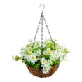 thumbnail image 4 of Cesta colgante de flores de margaritas artificiales Sunnimix Decoración de plantas colgantes, 4 of 8