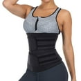 thumbnail image 6 of Vnanda Sweat Waist Trainer for Women Two Belts, Neoprene Workout Corset Waist Trainer Cincher Trimmer Shaper Zipper, 6 of 7