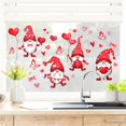 thumbnail image 5 of 4 Sheets Valentine's Day Window Clings Decorations,Romantic Pink Red Love Heart Faceless Elf Window Stickers Decals for Valentine's Day Wedding Anniversary Party Favors Supplies Decor, 5 of 7