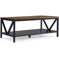 thumbnail image 1 of Natalee Table Basse de Ferme 48" en Chêne Rustique/noir, 1 of 8