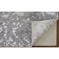 thumbnail image 3 of HomeRoots 511534 9 x 12 ft. Silver Gray & White Abstract Rectangle Area Rug, 3 of 5