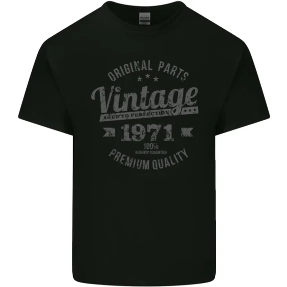 Vintage Year 54Th Birthday 1971 T-Shirt Black