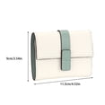 thumbnail image 4 of serony Leather Women Purse Rectangular Replacement Trifold Solid Color Stylish Card Holder Wallet Notecase Birthday Gift White, 4 of 9