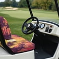 thumbnail image 3 of Uorisanigo Golf Cart Seat Covers Polyester Seat Cushion Cover Hawaii Palm Tree Sunset Scratch-Resistant Dress UP Older Golfs Carts Vinyl Seats Gifts Golf Cart Accessories, 3 of 7
