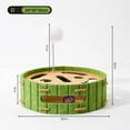 thumbnail image 4 of TOOLGOOD Cat Toys Interactive Wooden Cat Puzzle Toy Intelligence Treat Puzzle Feeder Box Game Enrichment Accessories with Jingle Balls, Wands, and Spiral Springs for Indoor Kitten Adult Cat C, 4 of 4