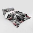 thumbnail image 2 of Ambesonne Lake Bedding Set 4 Pcs, Cherry Blossoms and Mountains, Queen, Grey and Blush, 2 of 2