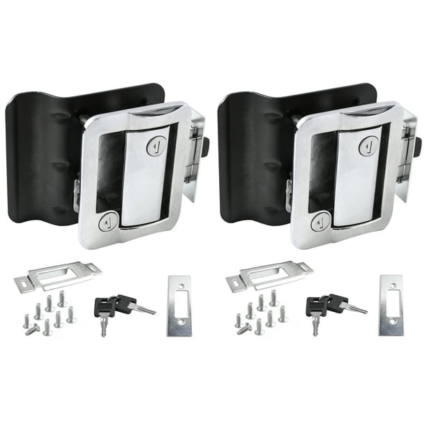 2 Pack Chrome RV Entry Door Lock w / deadbolt Camper Travel Trailer