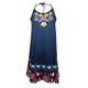 thumbnail image 5 of Vestido sin mangas con estampado de cuello colgante de metal a la moda informal de verano para mujer Pompotops  ghjkhdj1798, 5 of 5