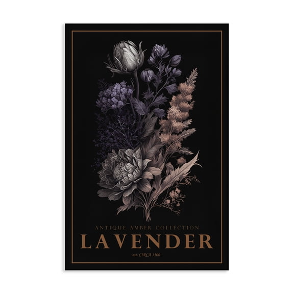Stupell Industries Traditional Antique Lavender Light Canvas Art, 16 x 24, by Chris Giampietro