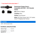thumbnail image 2 of Downstream Oxygen Sensor - Compatible with 2009 - 2010 Hyundai Sonata, 2 of 2