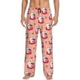 thumbnail image 2 of Kdxio Bunny And Strawberry Print Men's Sleep Pajama Pant Lounge Pants with Pockets, 2 of 8