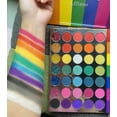 thumbnail image 2 of Rainbow Eyeshadow Palette Colorful Highly Pigmented 35 Colors, Long Lasting Matte Shimmer Glitter Eye Shadow Pallet,Pink Red Orange Yellow Green Blue Purple Bright Makeup Palette for Christmas, 2 of 7