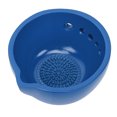 thumbnail image 1 of Cameric Tazón Rallador De Ajo Herramienta De Preparación De Cocina De Gres 2 En 1 Con 5 Tamaños De Orificios Rejilla Eficiente Azul, 1 of 7