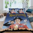 thumbnail image 2 of Mary Poppins Conjunto de sábanas temático, trío de piezas, cómodo y amigable con la piel, diseño único, regalo de decoración para el hogar para familiares, amigos y fans, 90 cm * 190 cm, 2 of 6