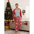 thumbnail image 2 of MINTREUS Men's Christmas Pajama Set Lightweight Sleepwear Long Sleeve Shirts and Bottoms Soft Comfy Pjs with Pockets, 2 of 7