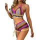 thumbnail image 2 of TRKIYQC Mujeres Sexy Beach Coverups Summer 2 piezas Outfit Crochet Crop Halter Tank Top Bralette Knit Bra Boho Cami y Shorts Set TRKIYQC perder, 2 of 9