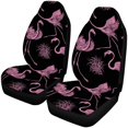 thumbnail image 1 of ABPHQTO Juego de 2 fundas para asientos de coche, protector universal para asientos delanteros de coche con diseño de flamencos acuarela, apto para coche, SUV, sedán, camión, 1 of 3