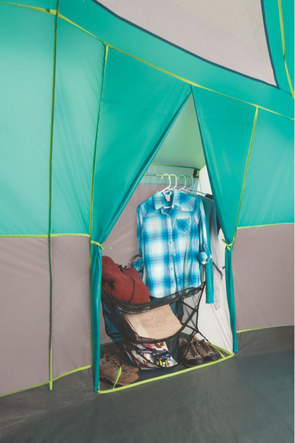 Coleman Tenaya Lake 8 Person Lighted Fast Pitch Cabin Tent, 1 Room, Teal - image 5 of 5