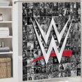 thumbnail image 6 of W-W-E Shower Curtain Set 4 Piece for Luxury Bathroom Decor Set, Shower Curtain, Bathroom Rugs, Toilet Cover, Toilet Rug, Bathroom Curtain with 12 Hooks, 6 of 8