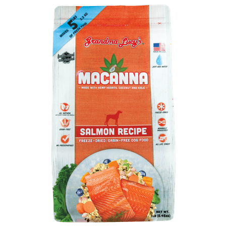 UPC: 0884308721252 | Grandma Lucyâs® Macanna⢠Freeze Dried Grain Free Salmon Recipe Dog Food 1 Lbs