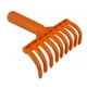 thumbnail image 5 of Rastrillo de hojas para jardín pequeño, rastrillo para césped de 9 púas, rastrillo de hojas ergonómico para jardinería, rastrillo de mano, garra,, 5 of 9