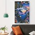 thumbnail image 4 of Blue Sea Lassen Ocean View Dolphin Coral Reef Poster (17) Artworks Picture Print Poster Wall Art Painting Canvas Decor Posters Decorative 24x36inch(60x90cm), 4 of 6