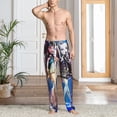 thumbnail image 2 of Gaeub Monster High Print Mens Pajama Pants,Lounge Pants With Pockets And Drawstring-Medium, 2 of 6