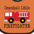 thumbnail image 4 of Inktastic Grandpa's Little Firefighter Boys Baby Bib, 4 of 4