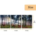 thumbnail image 5 of 3 Pieces Canvas Wall Art Tropical Waterfall Pastel Sunset Horizon Pictures Prints Nature Landscape Modern Artwork for Walls Painting Home Office Wall Decor Framed Ready to Hang - 12"x16"x3, 5 of 6