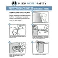 thumbnail image 6 of TCP Global Salon World Safety Face Shields with All Clear Glasses Frames (Case of 80) - Ultra Clear Protective Full Face Shields to Protect Eyes, Nose, Mouth - Anti-Fog PET Plastic, Goggles, 6 of 6