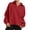 Red, variant on XuJwPNcy Womens Oversized Sweatshirts Long Sleeve Lapel Tops Soft Knit Pullover Outdoor Athletic Exercise Clothes Fall Outfits