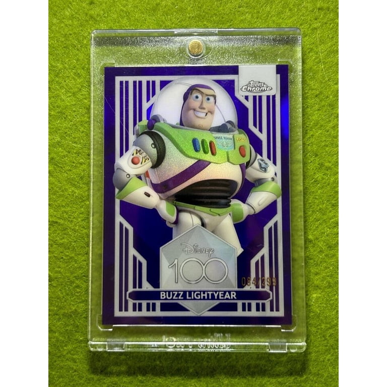 その他 topps chrome disney100 buzz refractor Buzz LightYear DISNEY 100 PURPLE REFRACTOR #/299 ToyStory CARD