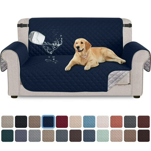 CHOK 100% Waterproof Sofa Cover Non Slip Couch Cover Machine Washable Slipcover Leakproof Furniture Protector for Dogs Kids Pets Dark Gray Sofa