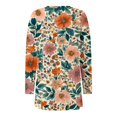 thumbnail image 4 of Pyhlmscde Womens Long Cardigan Lightweight Sweater Open Front Long Sleeve Outfits with Pockets, Flower Sweaters for Women, Floral Cardigan for Women, Open Cardigans for Women Lightweight, 4 of 5