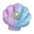 thumbnail image 2 of Marine Sea Shell Squishy for Adults Blue Glitter Sensory Gadget Malleable Conch Silhouette Office Desk Accessory Rebound Pressure Relief Tool 1 Pack, 2 of 5