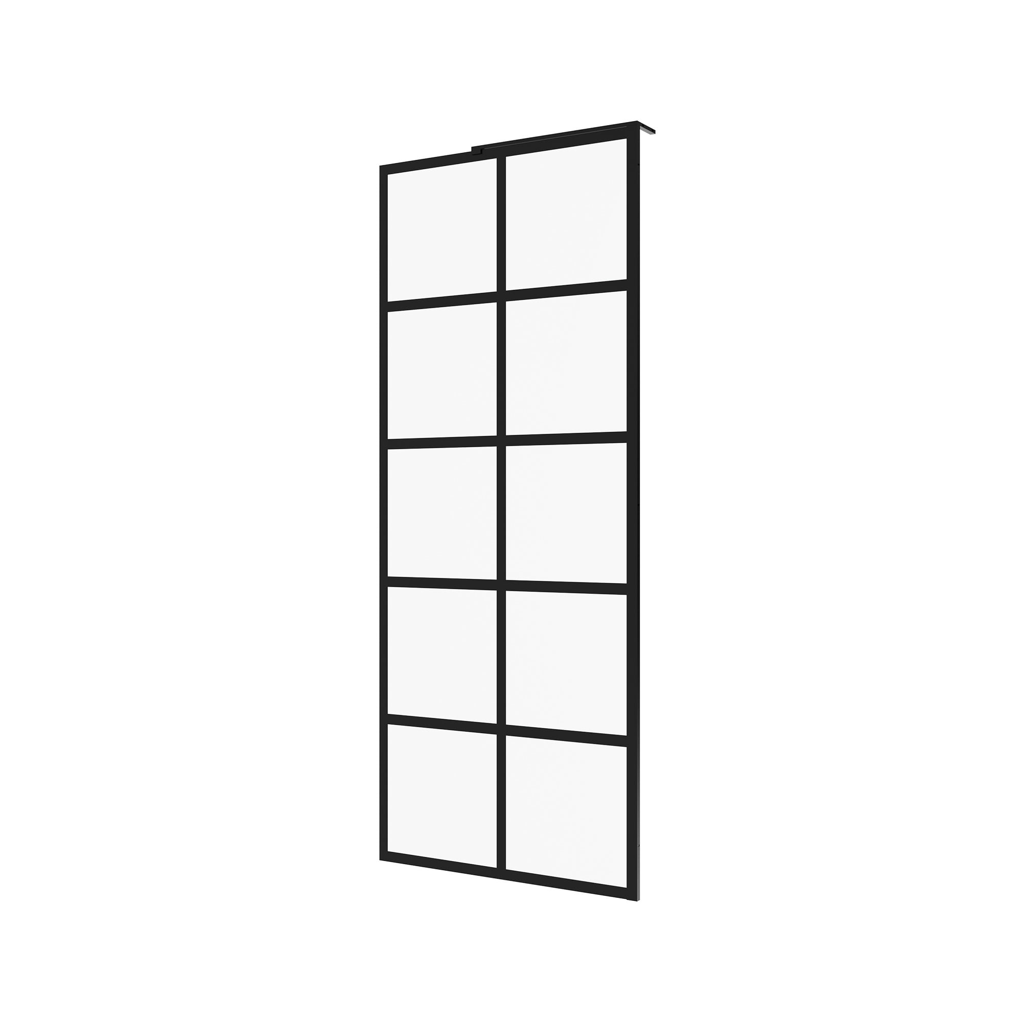 DV-1SD0219 32"×78" Single Fixed Tempered Glass Panel,Framed Shower Screen