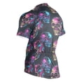 thumbnail image 3 of joogoo Neon Skull Listening Pattern Men's Cycling Jerseys Mountain Bike Short Sleeve Tops XL, 3 of 7