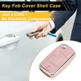 thumbnail image 3 of Unique Bargains Pink Silver Tone TPU Silicone Car Key Case for VW Golf 4/5/6/7/Mk4/Mk5/Mk6/MK7 - 3 Buttons Remote Control Key Fob Case, 3 of 6