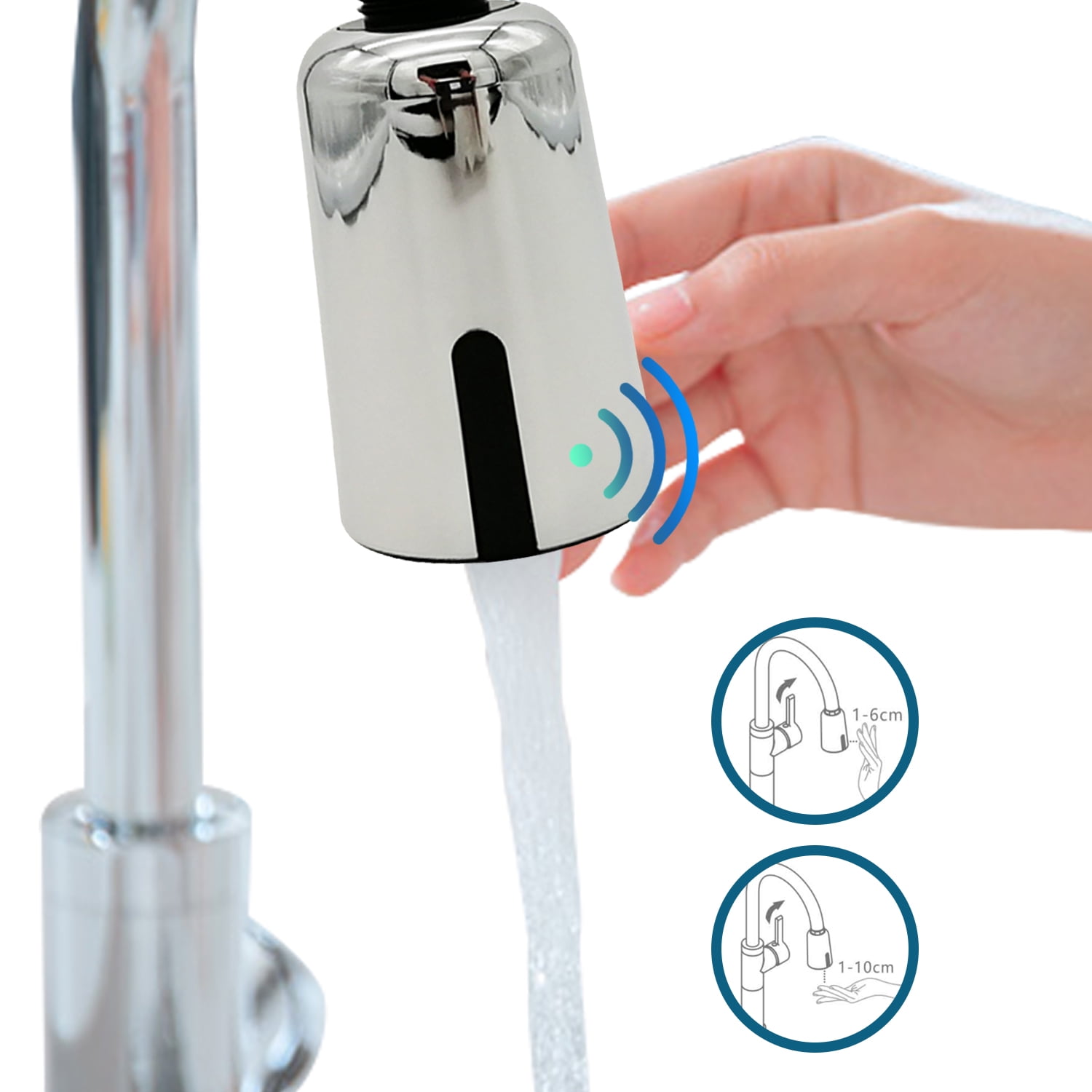 Touchless Automatic Motion Sensor Adapter Tap USB Recharged Smart