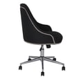 thumbnail image 3 of Boss Carnegie Desk Chair with Silver Nailhead in Black, 3 of 4