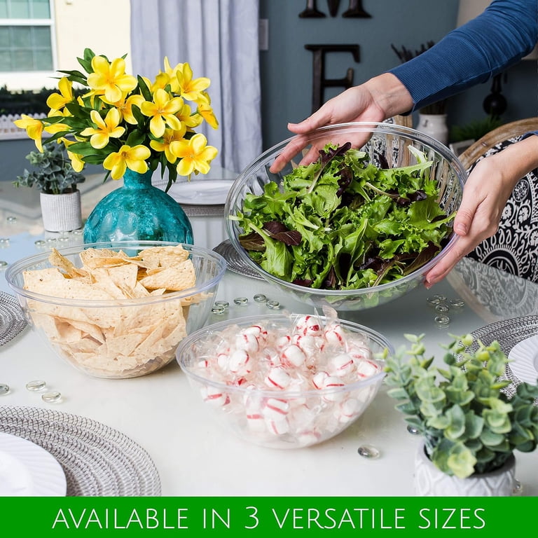 PLASTICPRO Plastic Bowls With Lids 48 oz photo 6