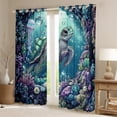 thumbnail image 2 of Erosebridal Sea Turtle Curtains for Living Room,Ocean Wildlife 30%-50% Blackout Curtains Set of 2 (38x45),Marine Decoration, 2 of 6