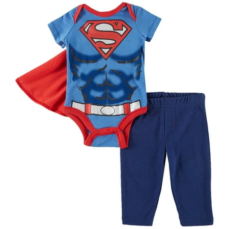 Marvel Superman Baby Boys Cape & Pants Set