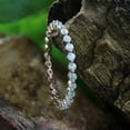 thumbnail image 3 of 1/2 CT Round Cut Lab Created Moissanite Diamond Full Eternity Stackable Engagement Ring 14K Rose Gold Over Sterling Silver(G-H Color,VVS1 Clarity,0.50 Cttw)-8.5, 3 of 7