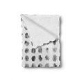 thumbnail image 2 of Black and Grey Soft Flannel Fleece Throw Blanket, Watercolor Circle Blobs or Splashes in a Repetitive Pattern, Cozy Plush for Indoor and Outdoor Use, 50" x 60", Dark Grey and Pale Taupe, by Ambesonne, 2 of 6